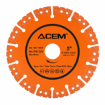 DISQUE DIAM MULTI-FONCTION ACIER/CUIVRE/PVC/BOIS DC125-10GT 125X10X22.23 ACEM