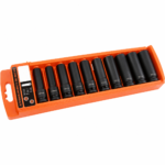 COFFRET CLE DOUIL IMPACT S.LONG 1/2" 10PCS ACEM