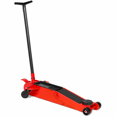 Cric rouleur hydraulique mobile long plat