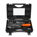COFFRET CLE DOUILLE CR-V 1/4" 4-14MM & 1/2" 8-32MM 6 PANT 44PCS ACEM