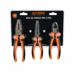 JX DE 3 PINCE COUPANTE & UNIVERSELLE & BEC 1/2 ROND CR-V D/C ACEM