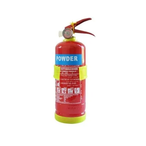 Extincteur à poudre ABC de 2 kg, efficace contre les feux de classe A, B et C, adapté aux habitations, bureaux et véhicules.