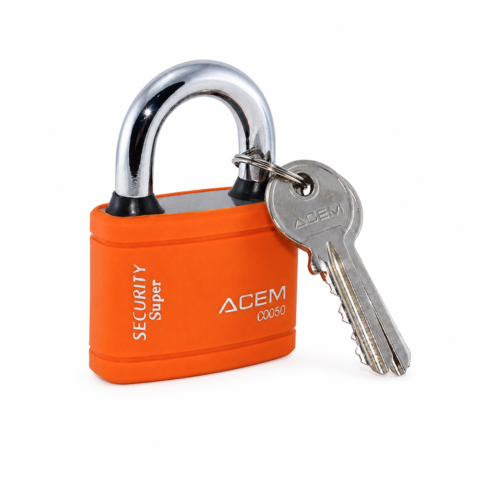 CADENAS BLOCUS+30 MM MÉTALLIQUE COUVET PLAST ORANGE CO030 ACEM