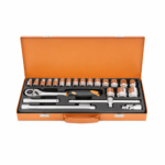 COFFRET CLE DOUIL 1/2" 17PCS 6 PANS 10-27MM ACEM