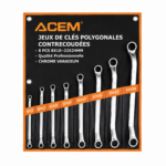 JEUX CLE POLYGONALE CR-V 8-24 8PCS ACEM