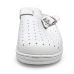 Sabot blanc perforé à boucle métallique – Image 2